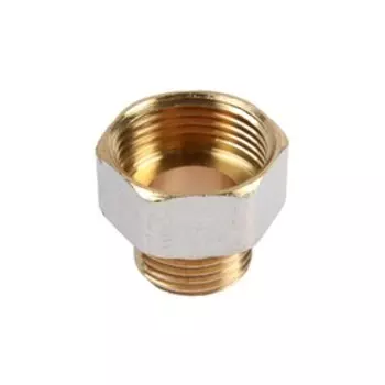 Переходник OTMO, 3/4" х 1/2", внутренняя/наружная резьба, никелированная латунь