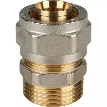 Переходник STOUT SFS-0001-000126, 1"x26 мм, наруж. резьба, для металлопласт. труб, винтовой