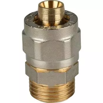 Переходник STOUT SFS-0001-001216, 1/2"x16 мм, наруж.резьба, для металлопласт.труб, винтовой
