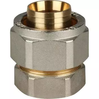 Переходник STOUT SFS-0002-000132, 1"x32 мм, внутр. резьба, для металлопласт. труб, винтовой