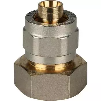 Переходник STOUT SFS-0002-003416, 3/4"x16 мм, внутр.резьба, для металлопласт.труб, винтовой
