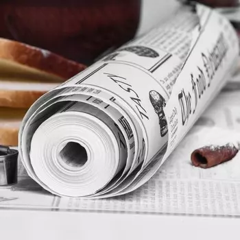Пергамент силиконизированный для выпечки "Газета" 30 см х 8 м