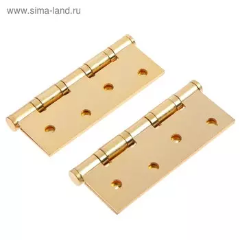Петля дверная ASSOL 100x70x2.0 мм, цвет золото