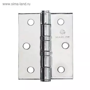 Петля дверная MARLOK, 75х62х2.5 мм, цвет хром