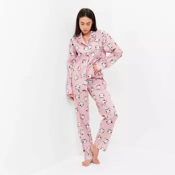 Пижама женская (брюки, жакет) KAFTAN «Котики», размер 40-42