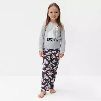Пижама детская для девочки KAFTAN Polar Bear, размер 34 (122-128 см)