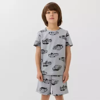 Пижама детская (футболка и шорты) KAFTAN Cars, размер 34 (122-128 см)