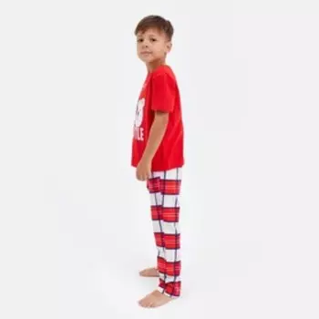 Пижама новогодняя детская KAFTAN "Bear" размер 34 (122-128)