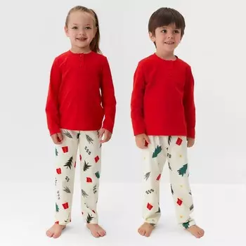 Пижама новогодняя детская KAFTAN Christmas tree, размер 30 (98-104 см)