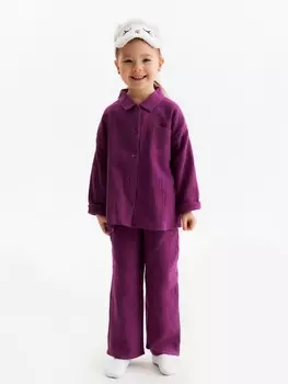 Пижама детская KAFTAN «Муслин», размер 30 (98-104 см), фиолетовая