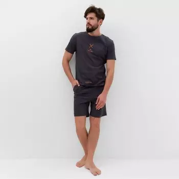 Пижама мужская KAFTAN i`m resting размер 50, серый