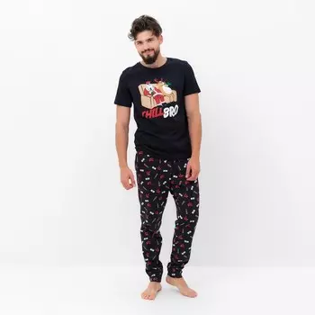 Пижама мужская KAFTAN "Chill bro" размер 50