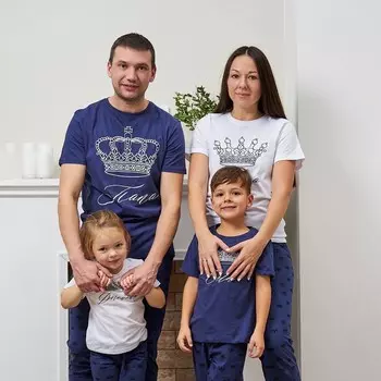 Пижама женская (футболка, брюки) KAFTAN Crown, размер 40-42