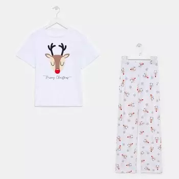 Пижама женская (футболка и брюки) KAFTAN "Deers" размер 52-54