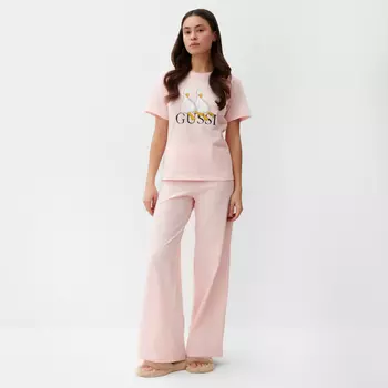 Пижама женская (футболка, брюки) KAFTAN Gussi, размер 40-42, розовая