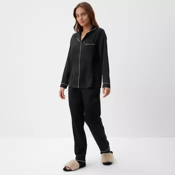 Пижама женская (рубашка, брюки) KAFTAN Black series, размер 44-46