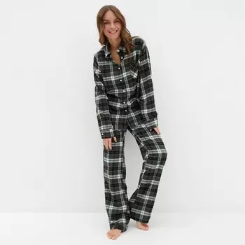 Пижама женская (рубашка и брюки) KAFTAN размер 50-52, зелёный
