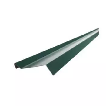 Планка примыкания верхняя RAL 6005, зеленая, 20х45х15х10х2000 мм