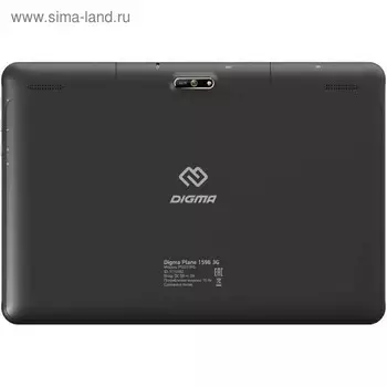 Планшет Digma Plane 1596 3G SC7731E (1.3) 4с, RAM2Гб, ROM16Гб 10.1", черный