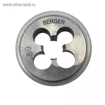 Плашка метрическая BERGER, М10х1,25 мм