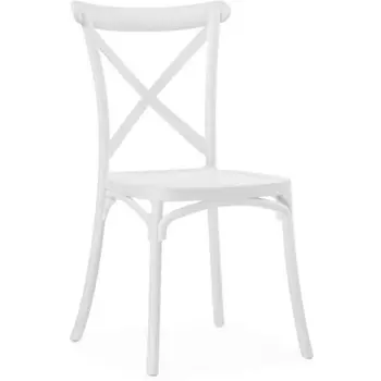Пластиковый стул Venus пластик, белый 48x53x88 см