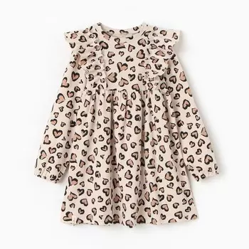 Платье детское KAFTAN Leo love, размер 34 (122-128 см)