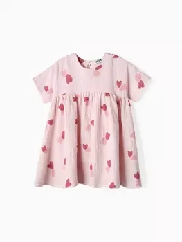 Платье детское KAFTAN «Сердечки», рост 104 см