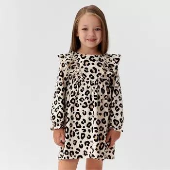 Платье детское с рюшами KAFTAN Trendy, размер 34 (122-128 см)