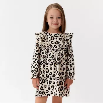Платье детское с рюшами KAFTAN Trendy, размер 28 (86-92 см)