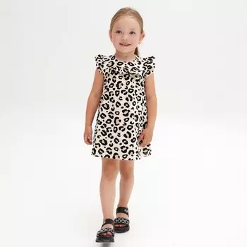 Платье детское с рюшей KAFTAN Trendy, размер 34 (122-128 см)