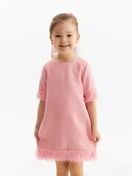 Платье для девочки MINAKU: PartyDress, розовое, рост 122 см