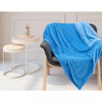 Плед Cubes blue, размер 150х200 см, цвет синий