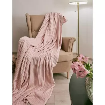 Плед Luxe pink/gold, размер 180х200 см, цвет розовый