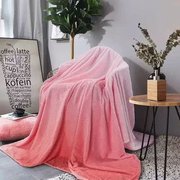 Плед Mellow peach, размер 200х200 см, цвет розовый