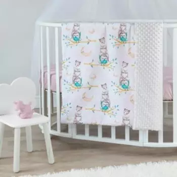Плед-покрывало Sleep owls, размер 88х88 см