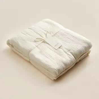Плед SL Home Cotton, 210240 см, муслин, жаккард, хлопок 100%