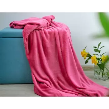 Плед Tuberose, размер 180х200 см, цвет розовый