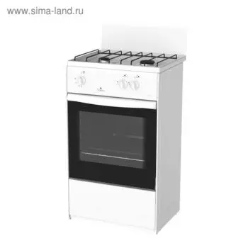 Плита Darina 1 AS GM 521 001 W, газовая, 2 конфорки, 45 л, газовая духовка, белая