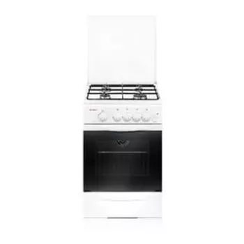 Плита Gefest 3200-06, газовая, 4 конфорки, 42 л, газовая духовка, белая