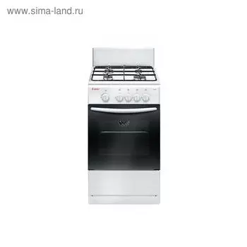 Плита Gefest ПГ 3200-08 К85, газовая, 4 конфорки, 42 л, газовая духовка, белая