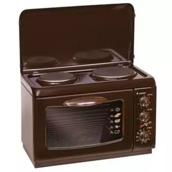 Плитка электрическая Gefest 420 К19, настольная, 2200 Вт, 2 конфорки, коричневая