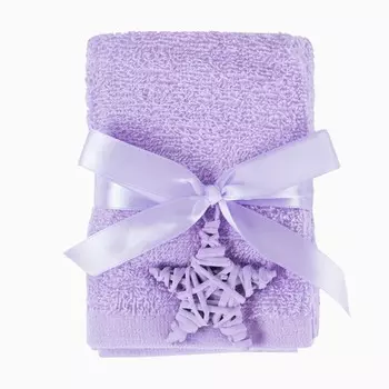 Полотенце махровое Arya Home, 300 гр, размер 30x30 см, 4 шт, цвет лиловый