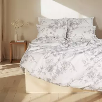 Пододеяльник SL Home Flowers 150*220 см, сатин, 140 гр/м2, 100% хлопок