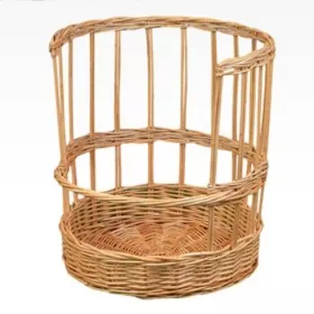 Корзина торговая для багетов, 30х30х40 см, ива