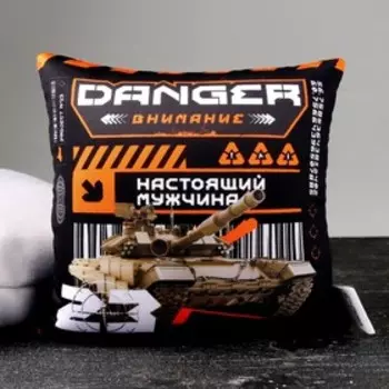 Подушка декоративная антистресс «Настоящий мужчина», 26 х 24 см