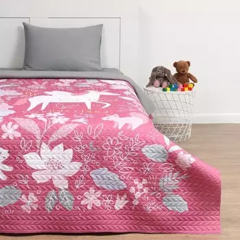 Покрывало "Этель" 1,5 сп Wonderland, 145*210±5 см, микрофибра