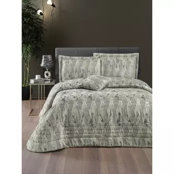Покрывало Mondi, размер 260x270 см, цвет зеленовато-серый