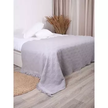 Покрывало вафельное Diamond gray, размер 150x200 см