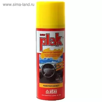 Полироль панели Plak Лимон, глянцевая, 400 мл, аэрозоль
