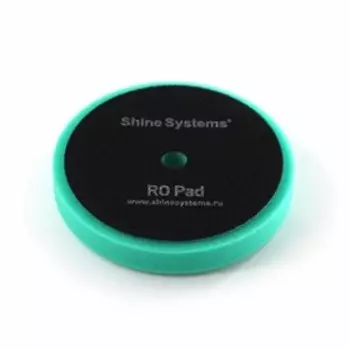 Полировальный круг Shine Systems RO Foam Pad Green, твердый, зеленый, 130 мм
